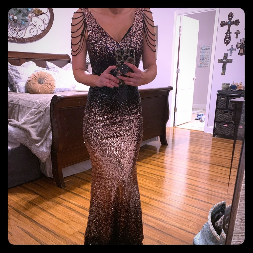 STUNNING sequined gown